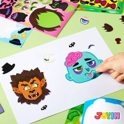 36 Make-a-Face Sticker Sheets