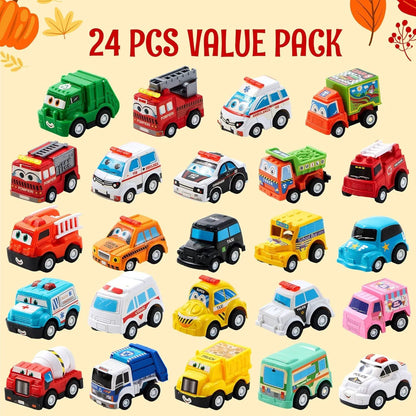 Kids Advent Calendar with Pull-Back Car Toys