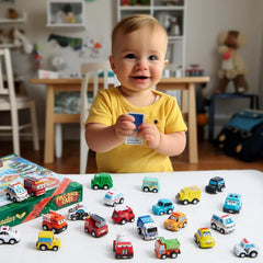 Kids Advent Calendar with Pull-Back Car Toys
