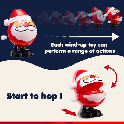 24 Pack Christmas Wind-Up Toys, Christmas Decorations and Gifts