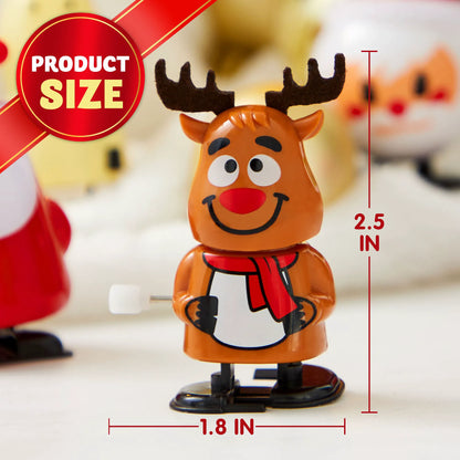 24 Pack Christmas Wind-Up Toys, Christmas Decorations and Gifts