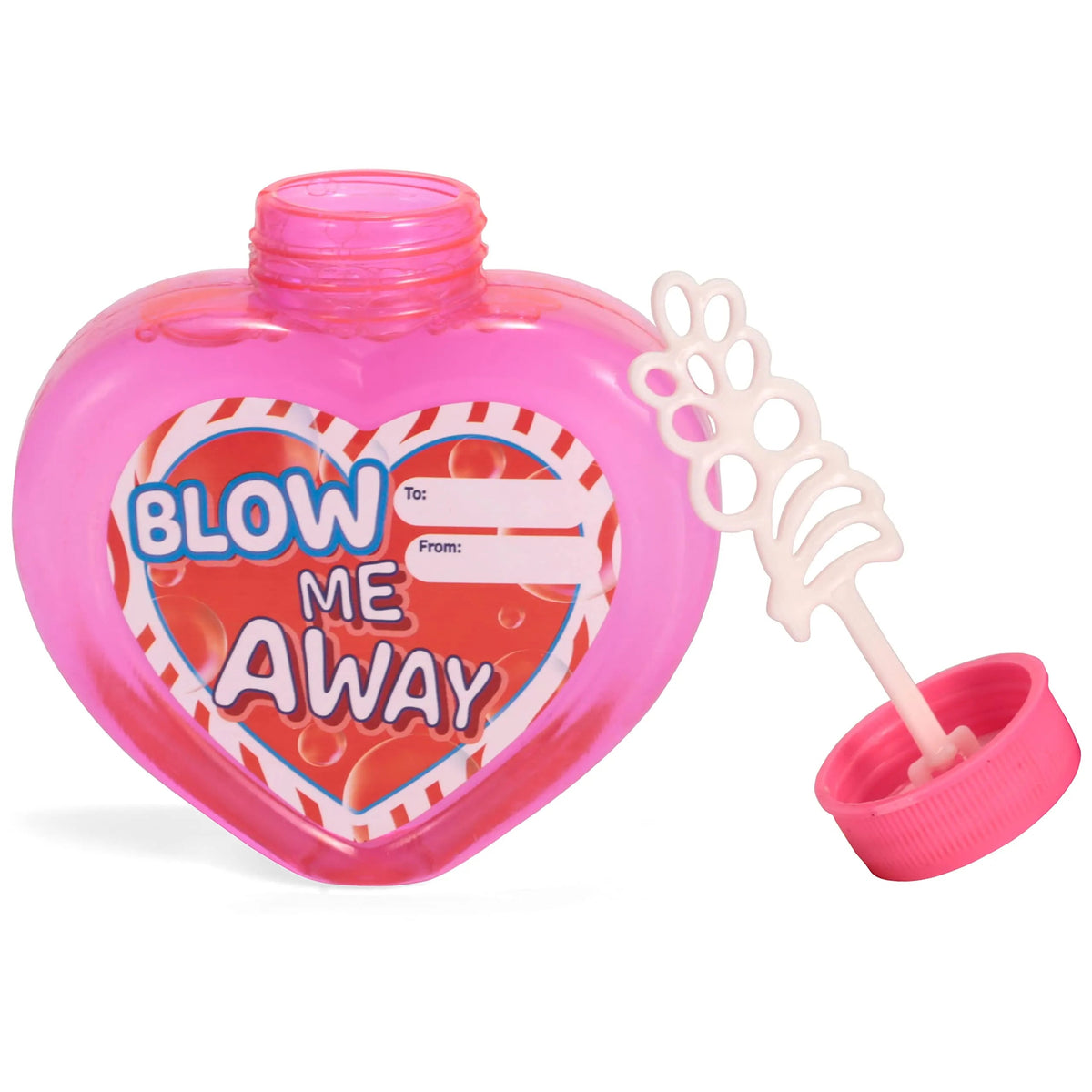 12 Big Heart-Shaped Bubble Wands