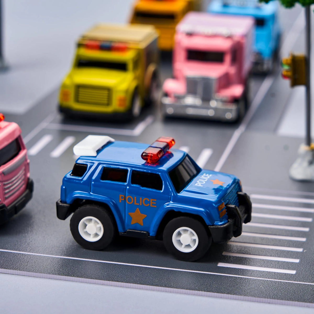 12 Prefilled Easter Eggs with Die-Cast Pull Back Cars (3.15 in) for Egg Hunt