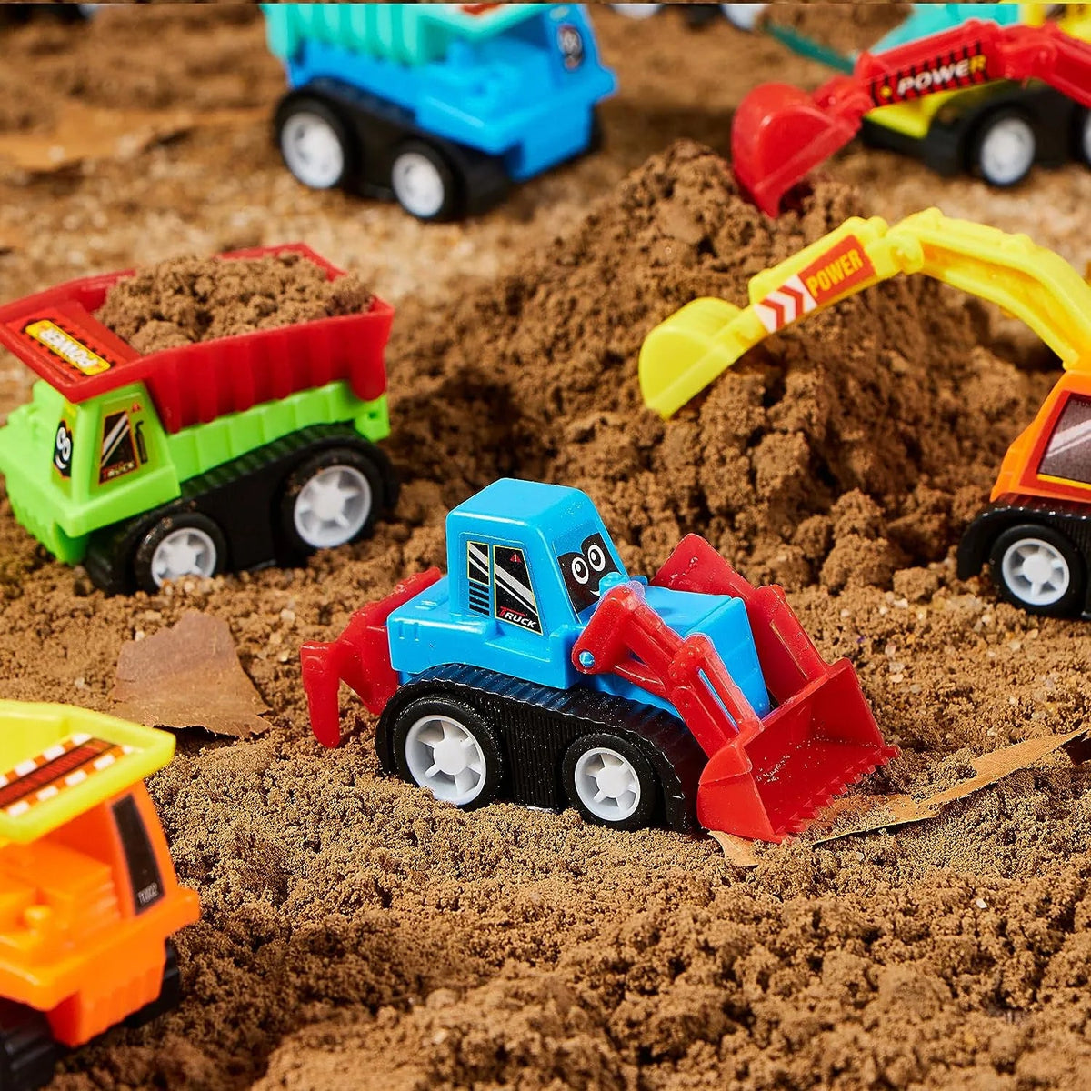 12-Pack Mini Construction Vehicle Set for Toddlers