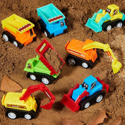 12-Pack Mini Construction Vehicle Set for Toddlers