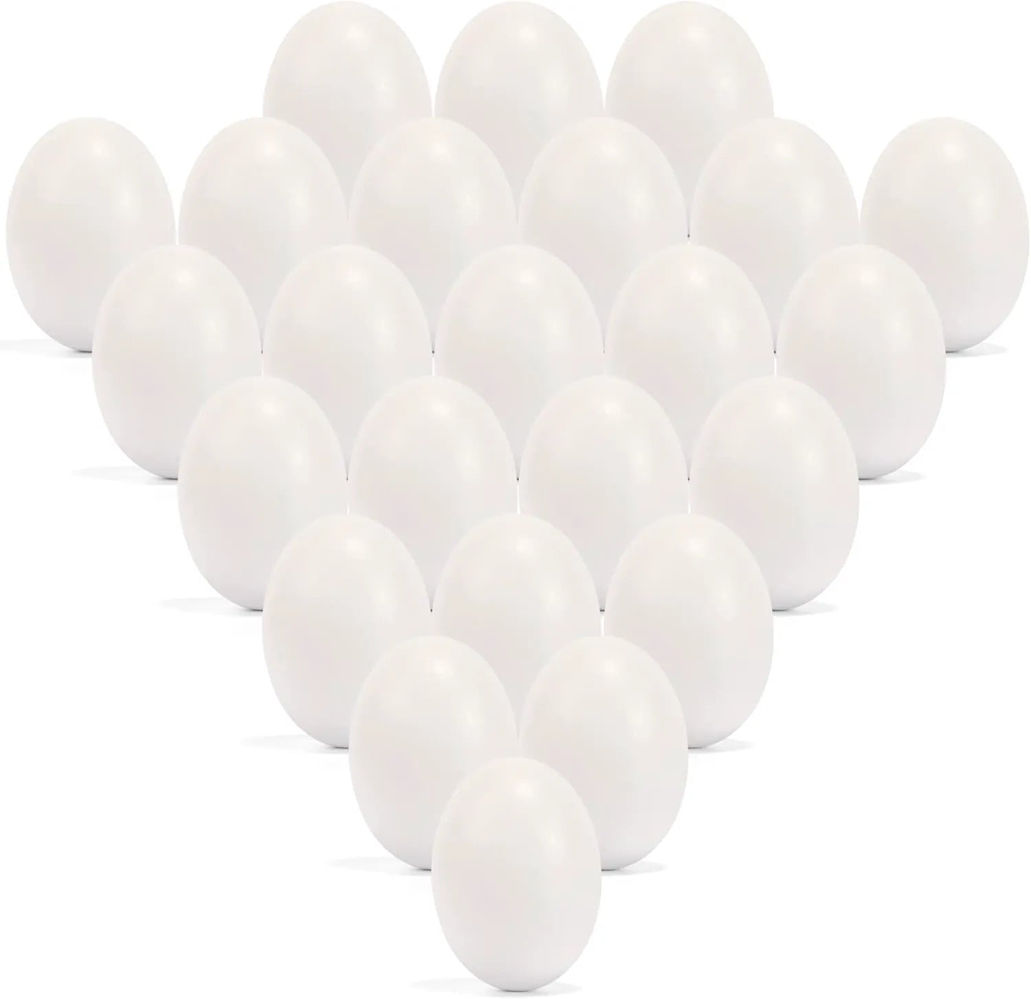 12 Unpainted White Wooden Easter Eggs for DIY Crafts and Party Favors