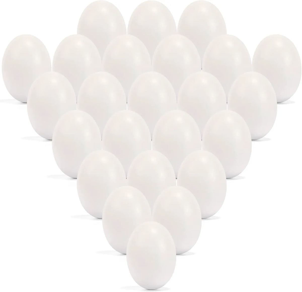 12 Unpainted White Wooden Easter Eggs for DIY Crafts and Party Favors