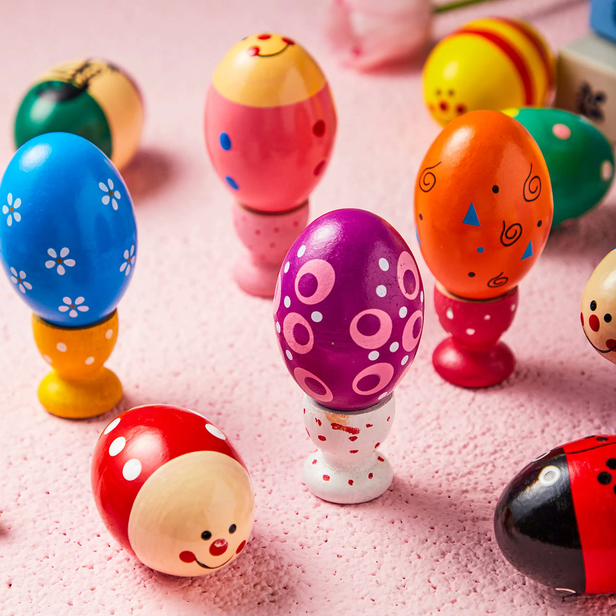 12 Wooden Egg Shakers Maracas for Party & Classroom