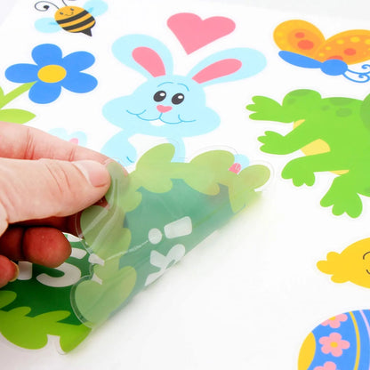 130Pcs Easter Window Cling Stickers