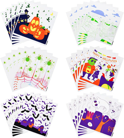 Halloween Clear Self-Adhesive Candy Bags (150-Pack)