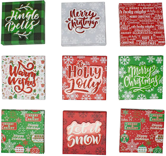 9-Piece Four-Sided Christmas Gift Box Set