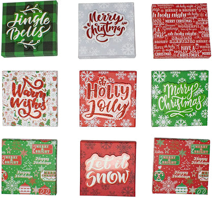 9-Piece Four-Sided Christmas Gift Box Set