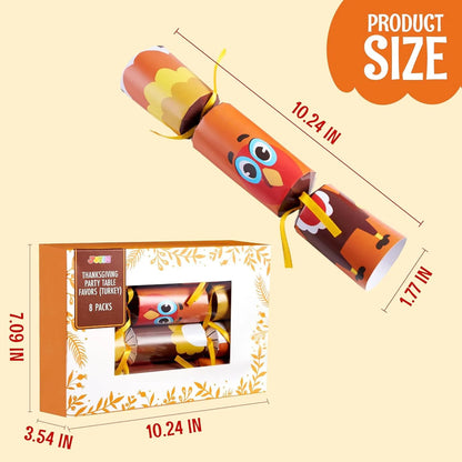 8-Pack Thanksgiving Party Table Favors Set
