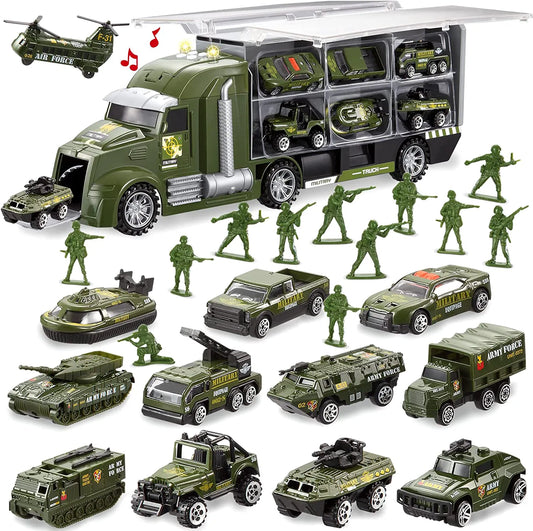 25-in-1 Die-Cast Military Toy Set