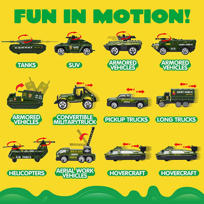 25-in-1 Die-Cast Military Toy Set