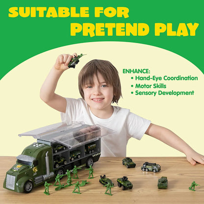 25-in-1 Die-Cast Military Toy Set