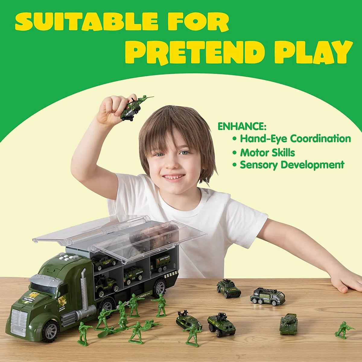 25-in-1 Die-Cast Military Toy Set