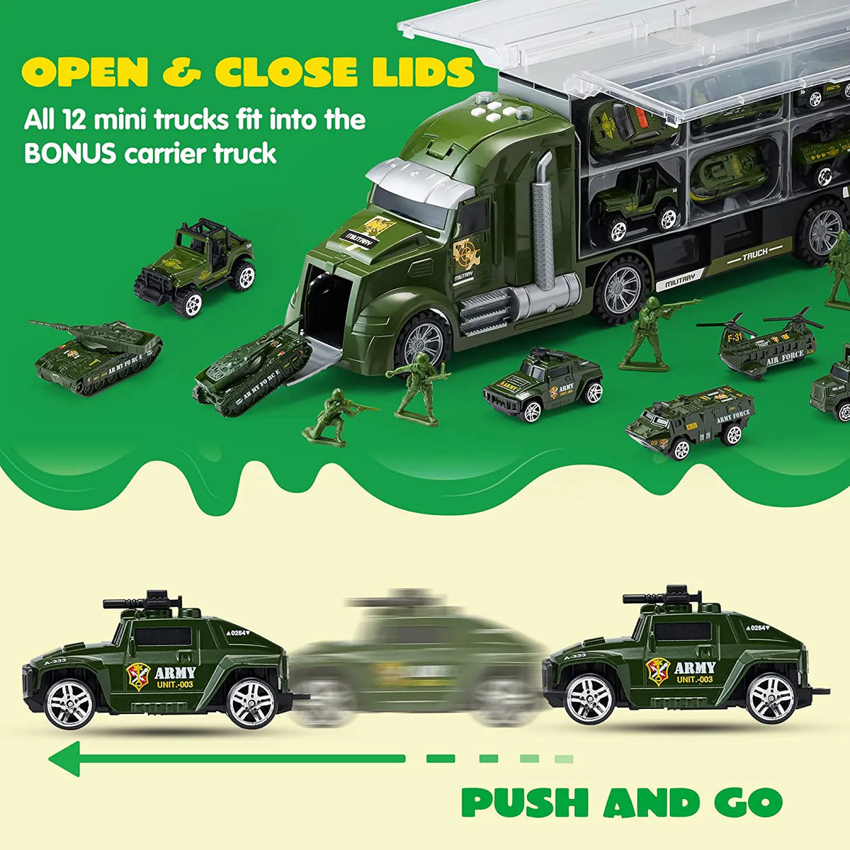 25-in-1 Die-Cast Military Toy Set