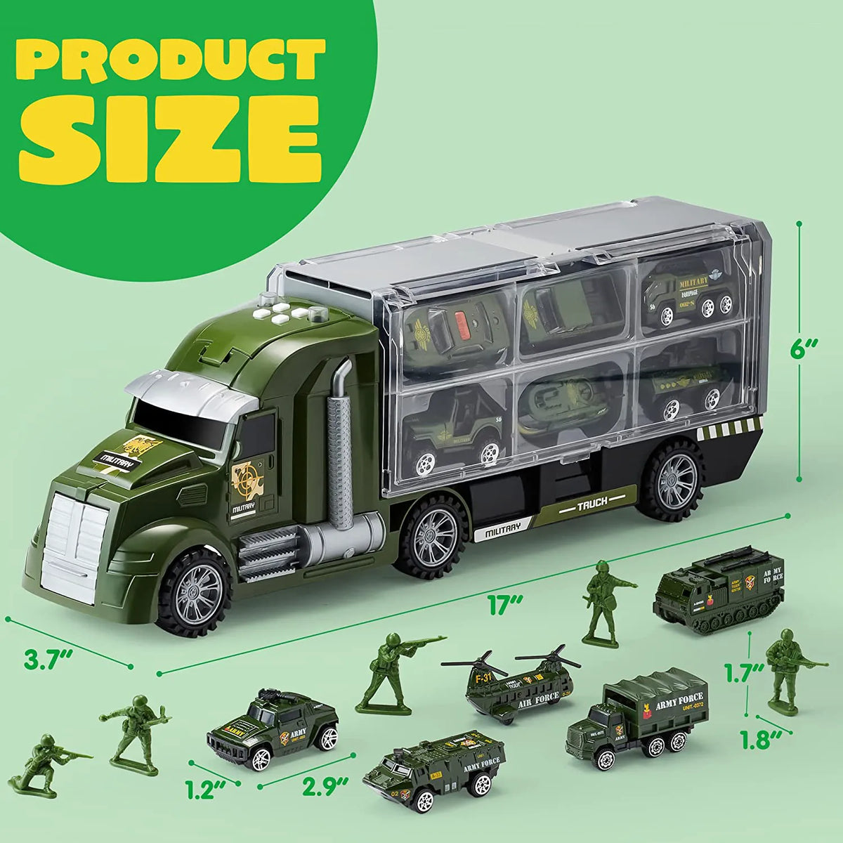 25-in-1 Die-Cast Military Toy Set