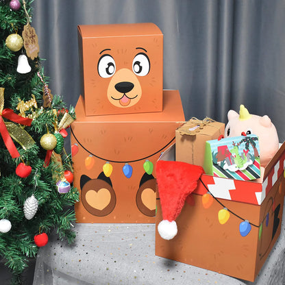 Christmas Characters Stacking Nesting Boxes, 12-Piece Set