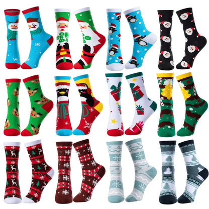 12 Pairs Holiday Warm Socks