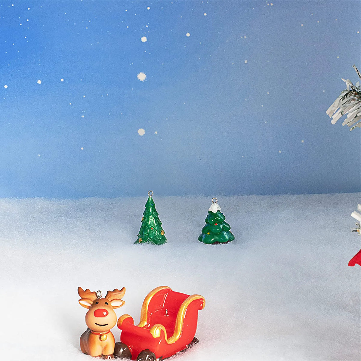 Christmas Snow Blanket Roll, 4 Pieces