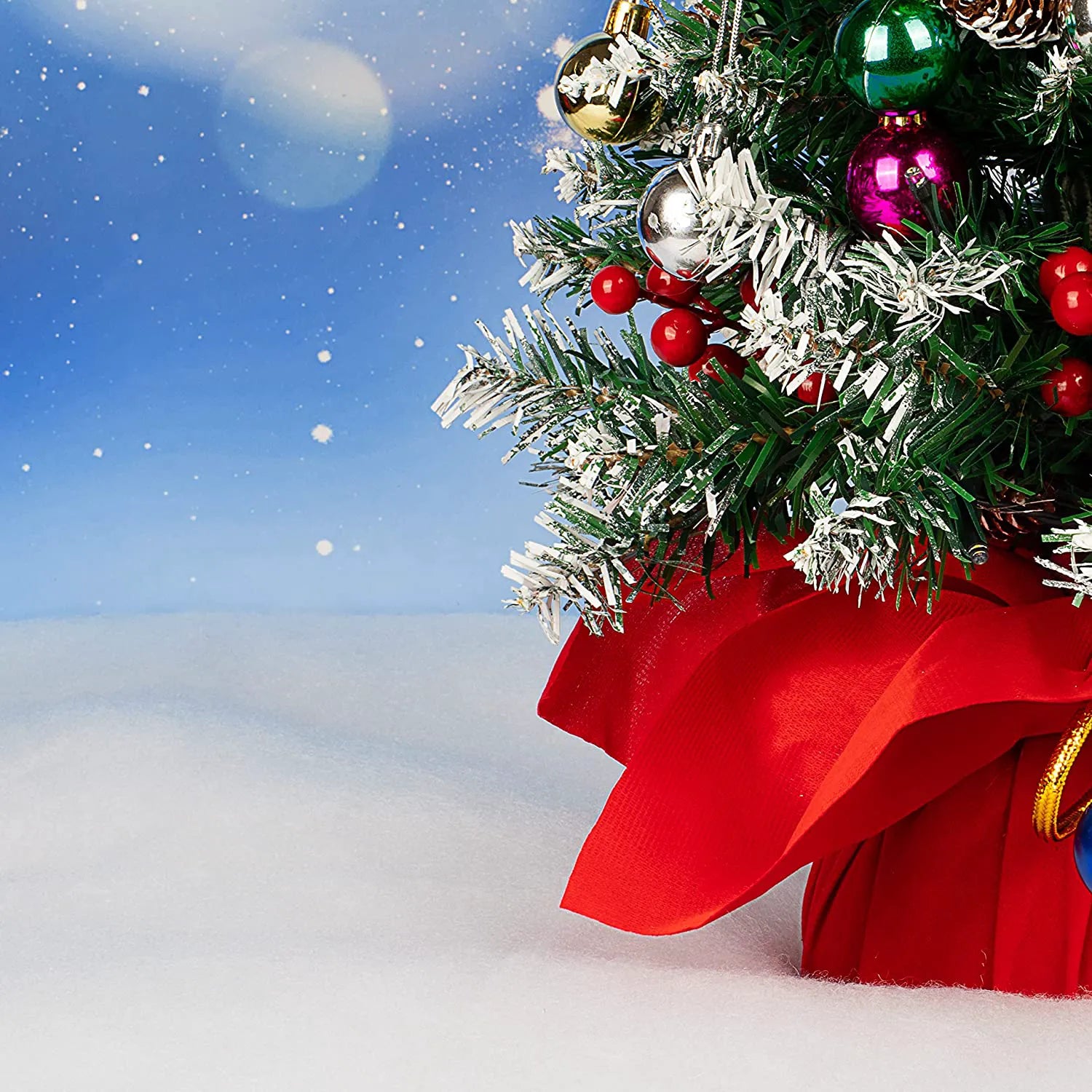 Christmas Snow Blanket Roll, 4 Pieces