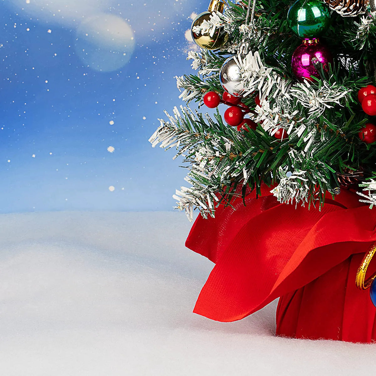 Christmas Snow Blanket Roll, 4 Pieces