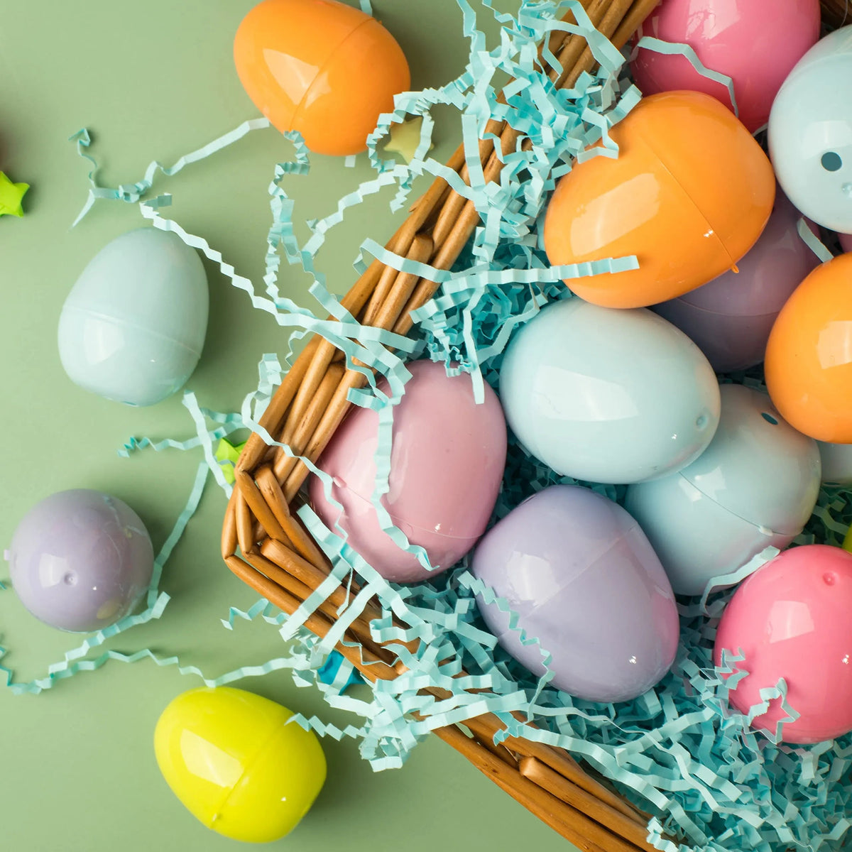 144 Pastel Easter Egg Shells (2.3 in)