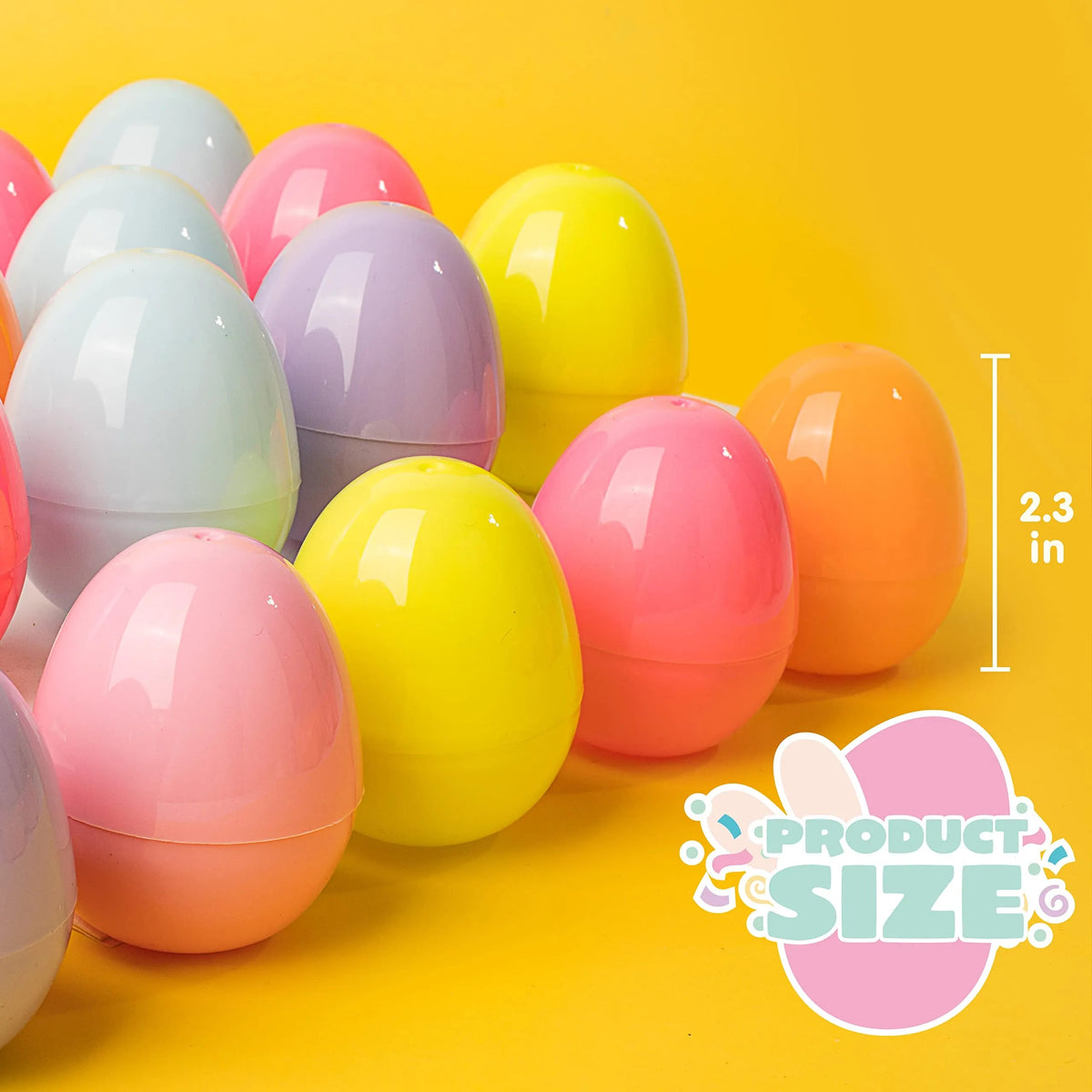 144 Pastel Easter Egg Shells (2.3 in)