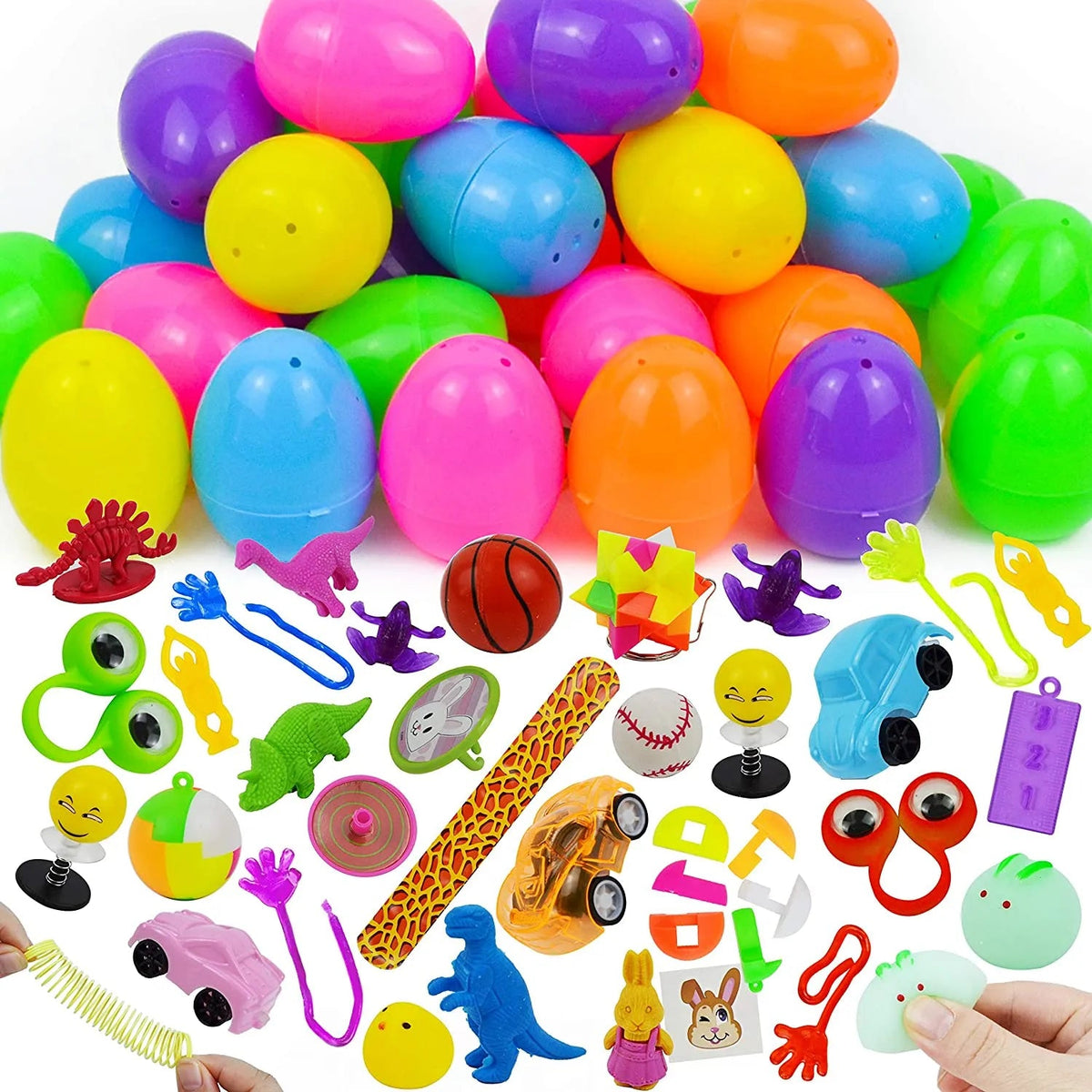 144-Piece Assorted Prefilled Easter Eggs