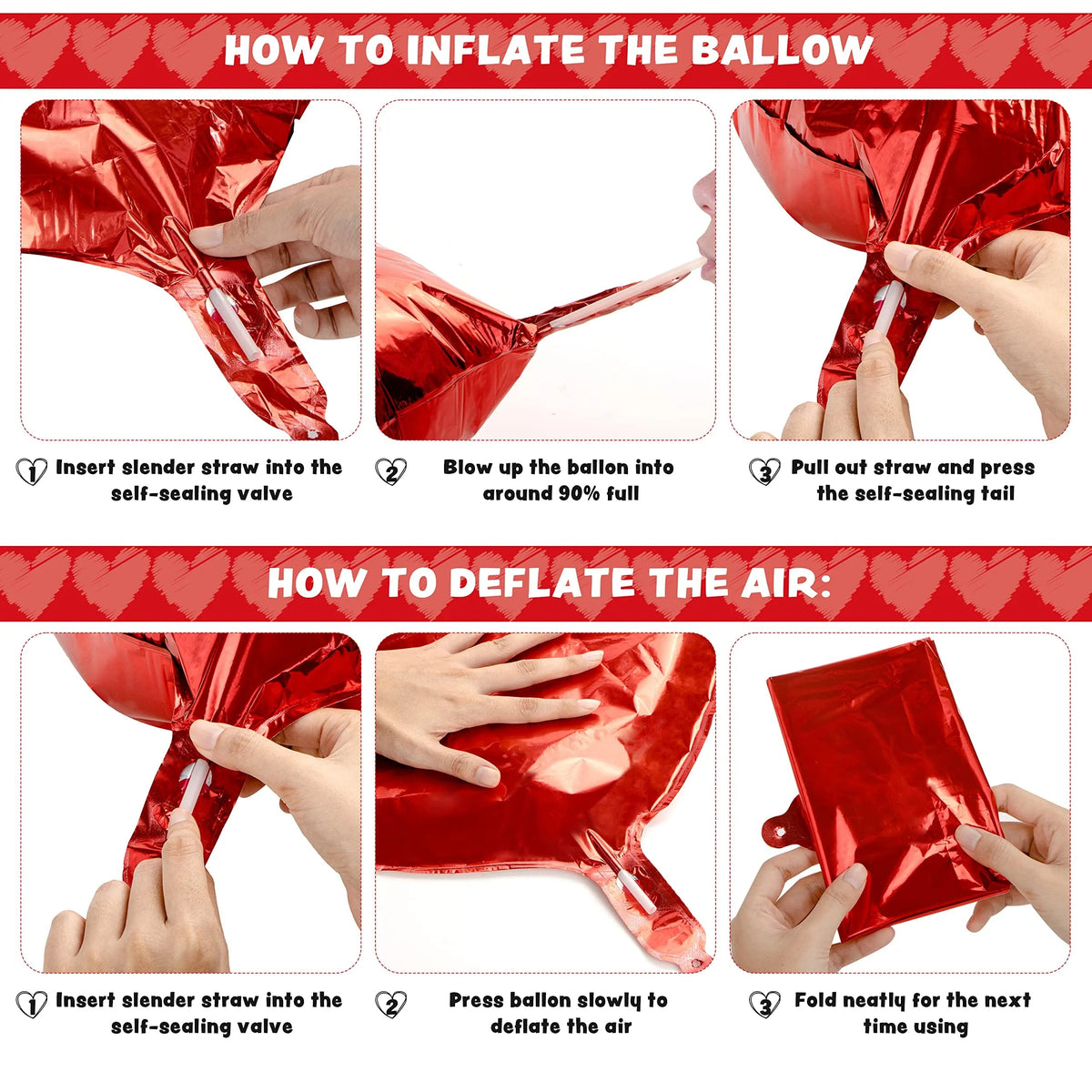 14-Piece Valentine's Day Party Decoration Set with Balloon