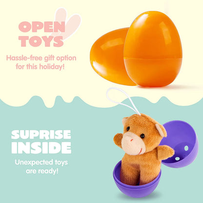 15 Plush Animals Prefilled Easter Eggs
