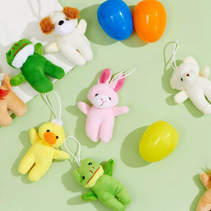 15 Plush Animals Prefilled Easter Eggs