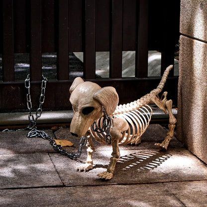Posable Skeleton Wiener Dog - 24in Halloween Decoration