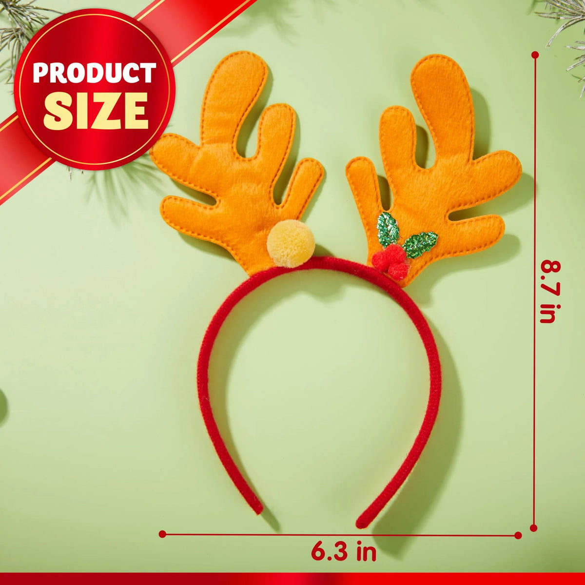 16PCS Christmas Holiday Cute Headbands - Fun and Festive