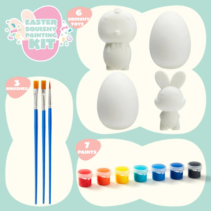 16-Pack Blank Easter Animal Squishy Toys