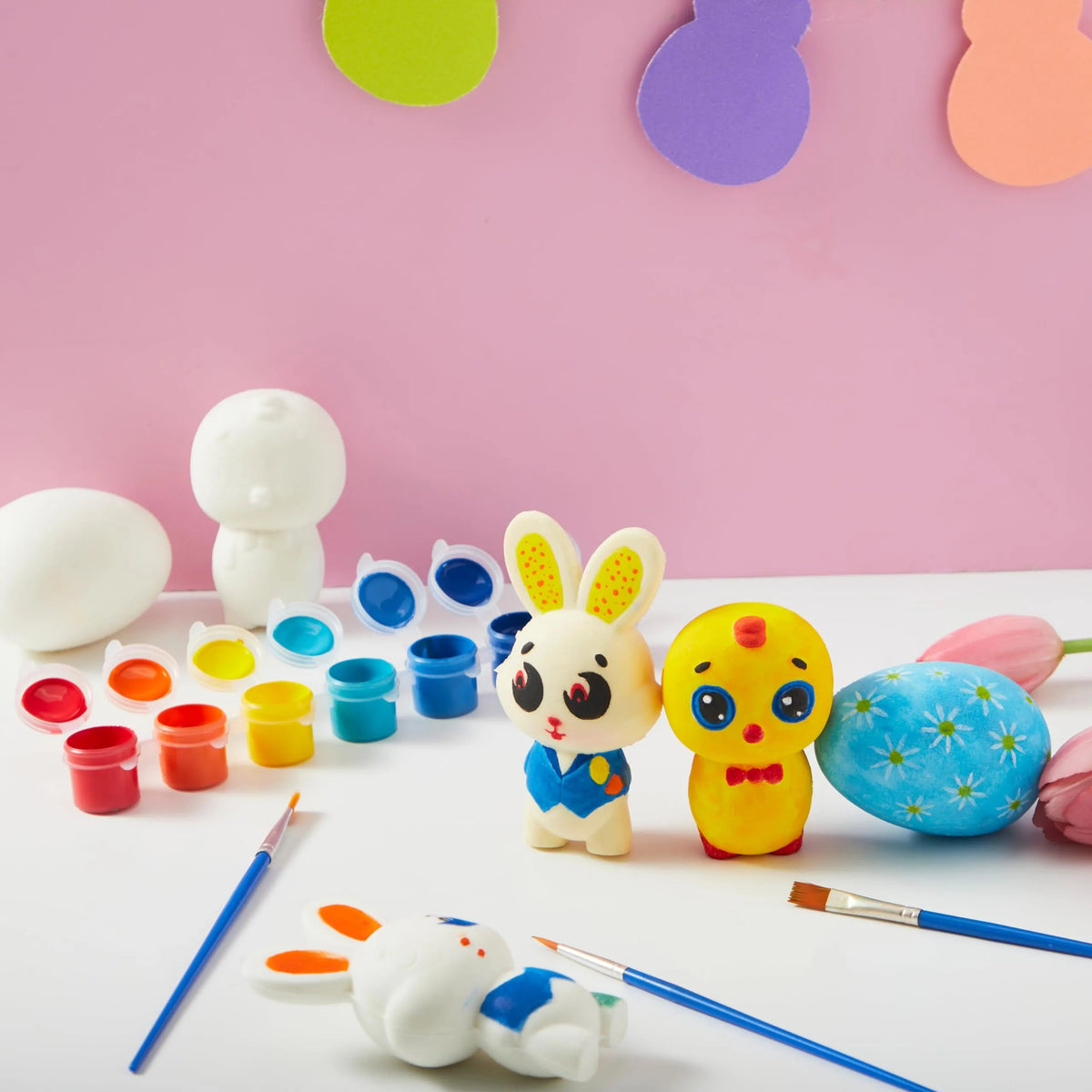 16-Pack Blank Easter Animal Squishy Toys