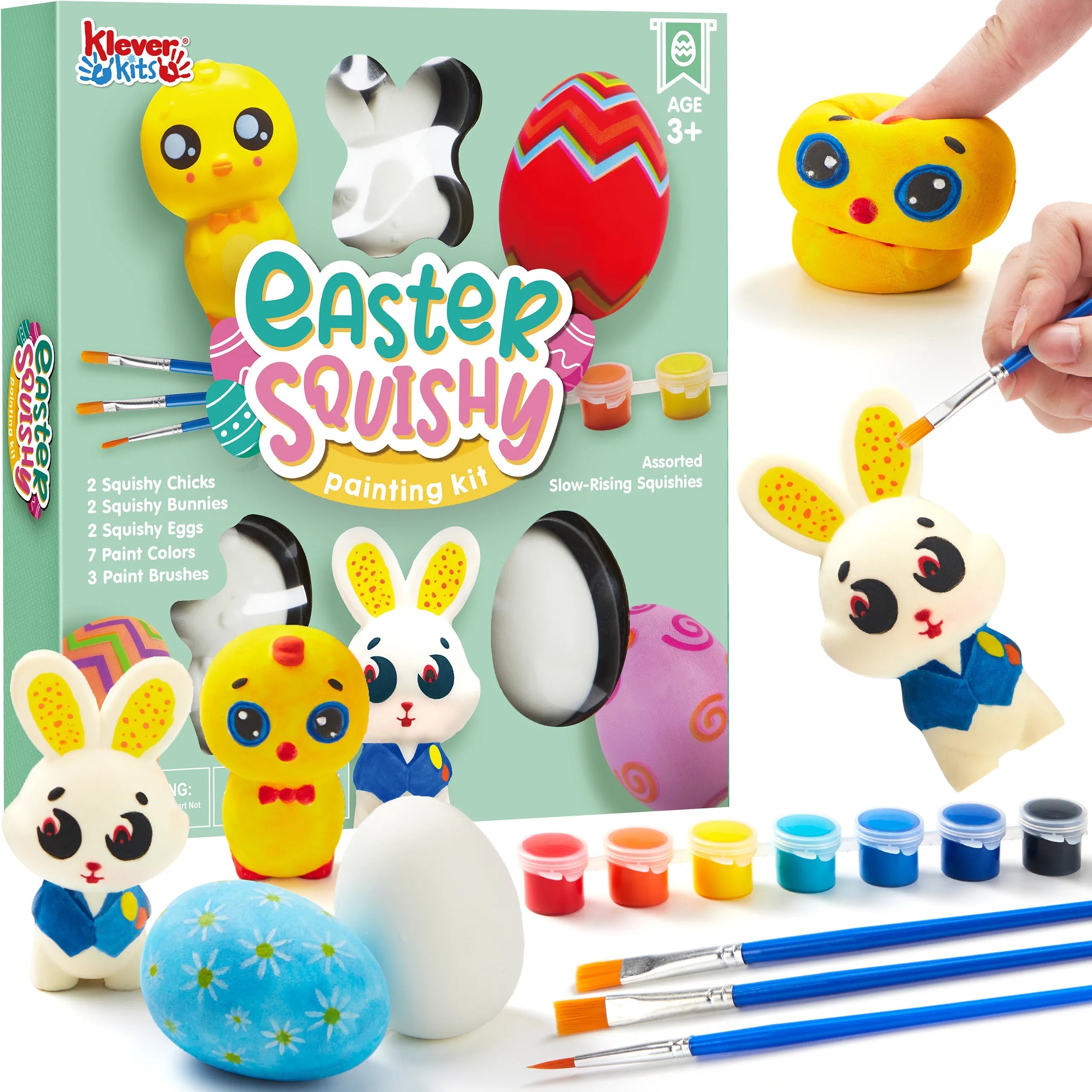 16-Pack Blank Easter Animal Squishy Toys