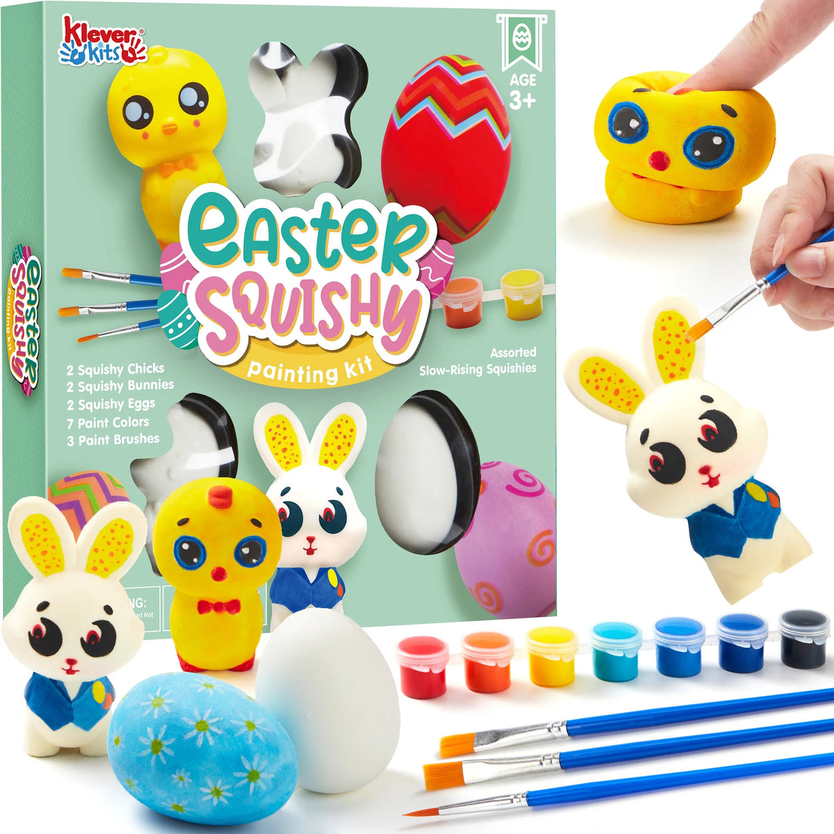16-Pack Blank Easter Animal Squishy Toys