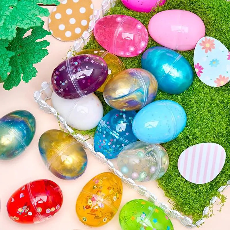 16 Prefilled Slime Easter Eggs for Kids Party & Hunt