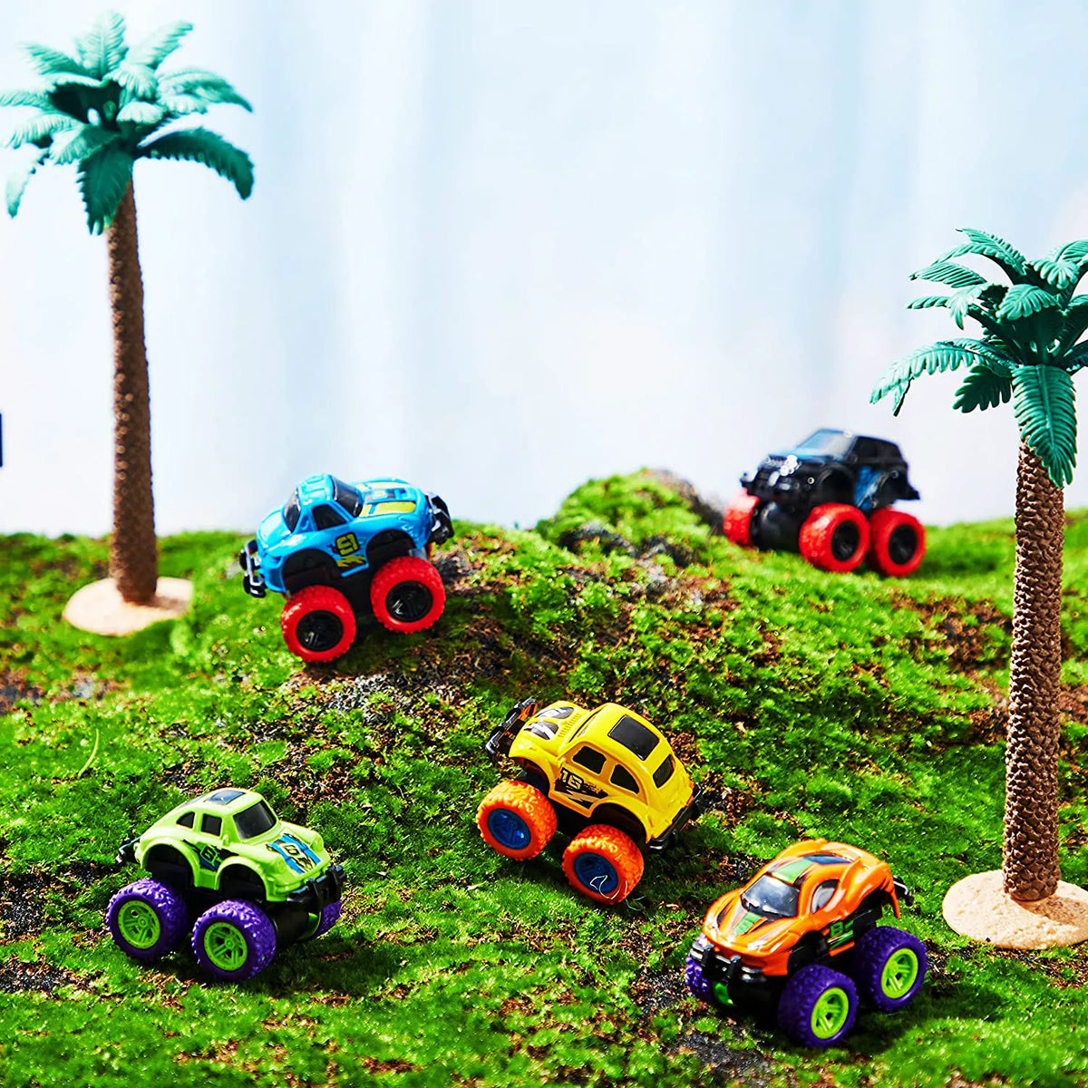 16 Pull Back Cars Prefilled Easter Eggs