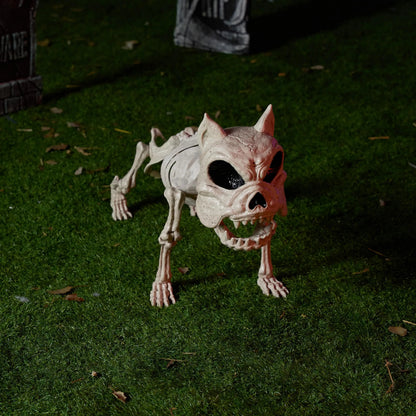 16" Halloween Poseable Skeleton Dog with Pose-N-Stay Plastic Bones