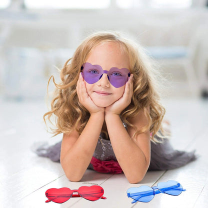 18 Heart-Shaped Glasses Valentine's Day Cards for Kids - Classroom Exchange Gifts