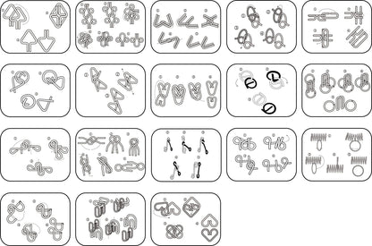 18 Pack Filled Easter Eggs with Metal Brain Teaser Puzzles for Egg Hunt, Party Favors & Classroom Prizes