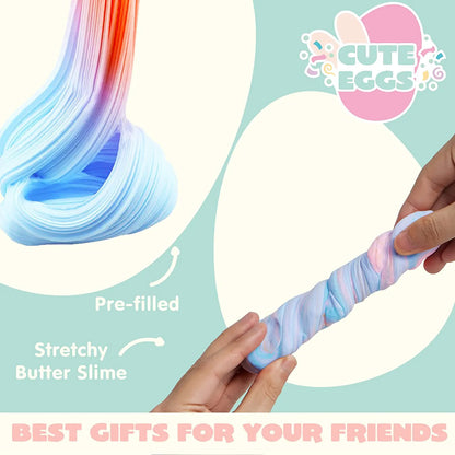 18-Pack Butter Slime Prefilled Easter Eggs
