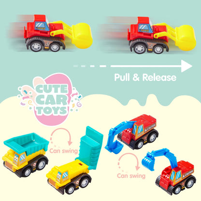 18 Pull Back Cars in Prefilled Easter Eggs (3-Pack)
