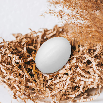 18 White Wooden Easter Eggs for DIY Decor and Craft Activities
