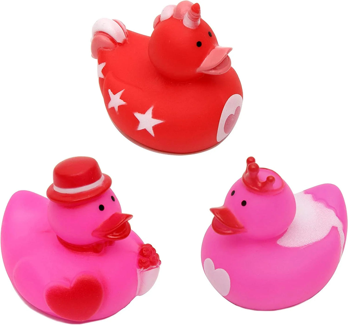 18 Mini Valentine's Day Rubber Ducks
