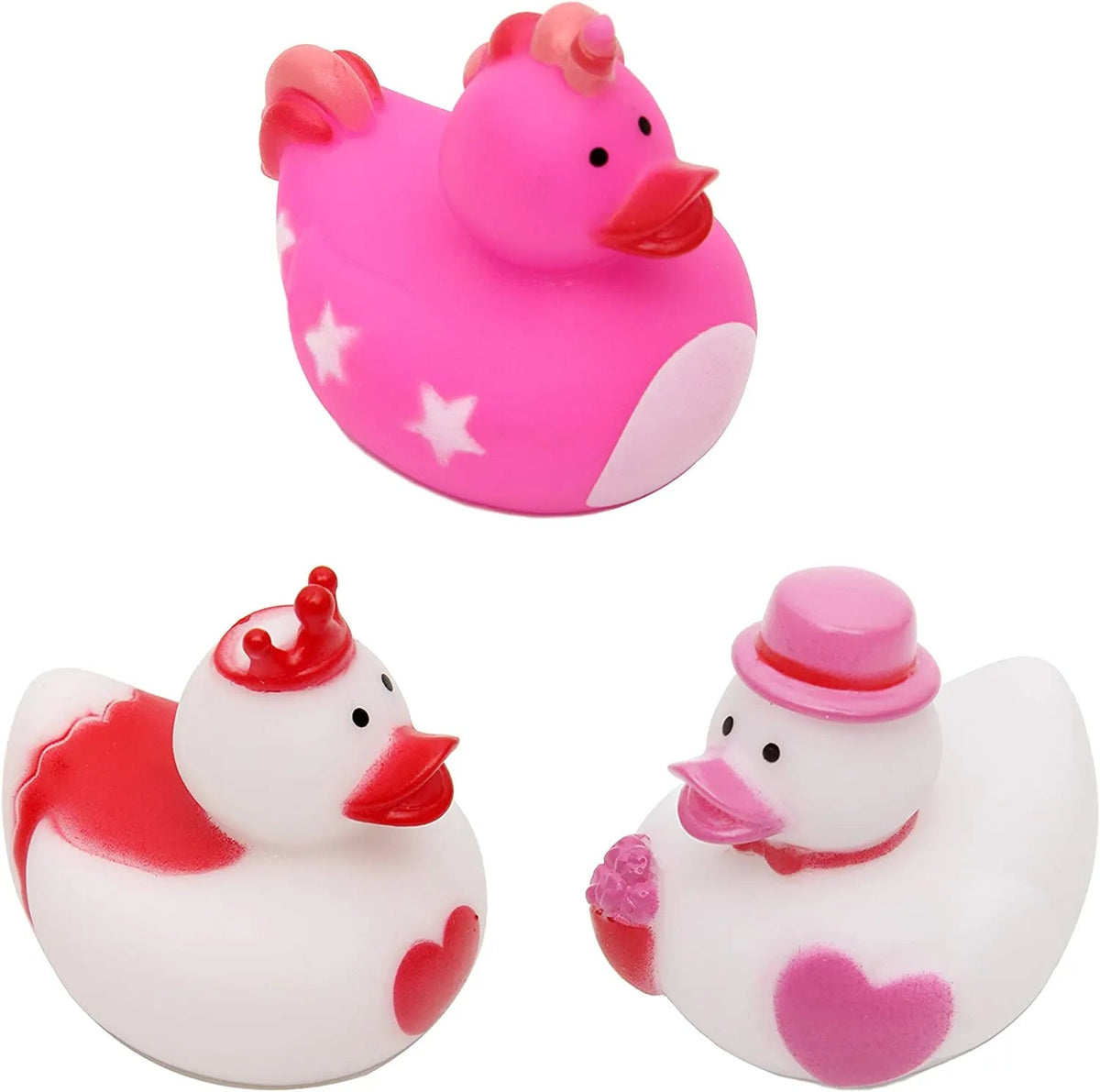 18 Mini Valentine's Day Rubber Ducks